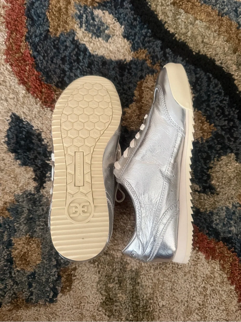 Sam Edelman shiny silver